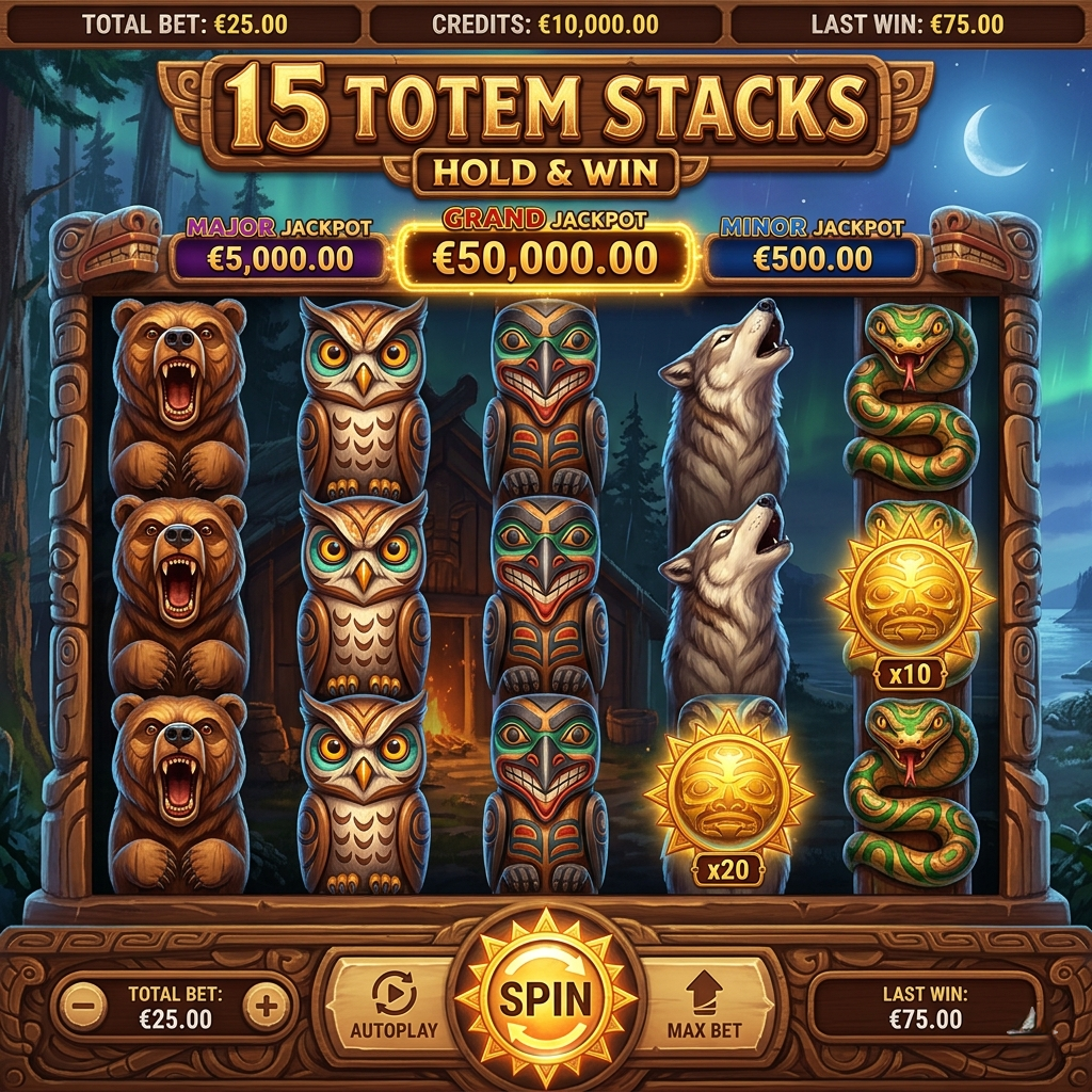 15 Totem Stacks: Hold & Win